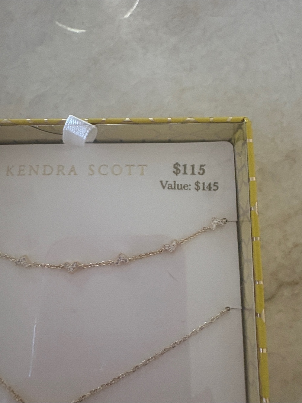 Kendra Scott Gold Layered Heart Necklace Set - Picture 7 of 8